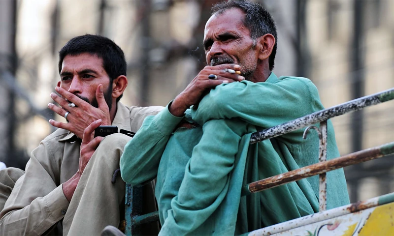 labor smoking in stressed out conditions