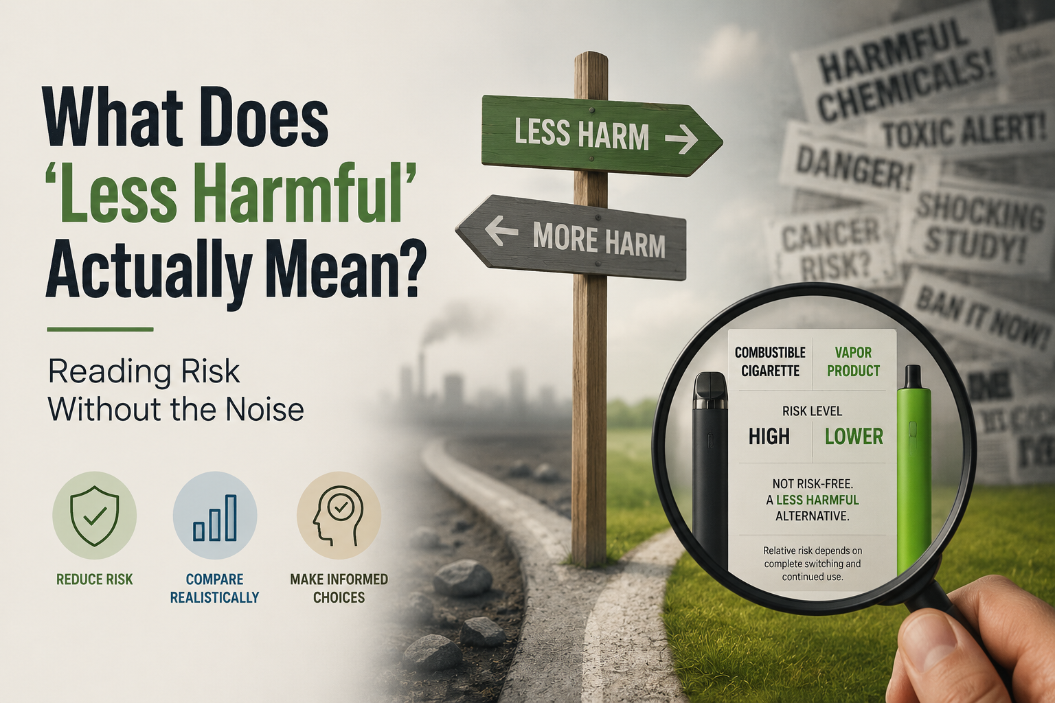 What Does ‘Less Harmful’ Actually Mean? Reading Risk Without the Noise