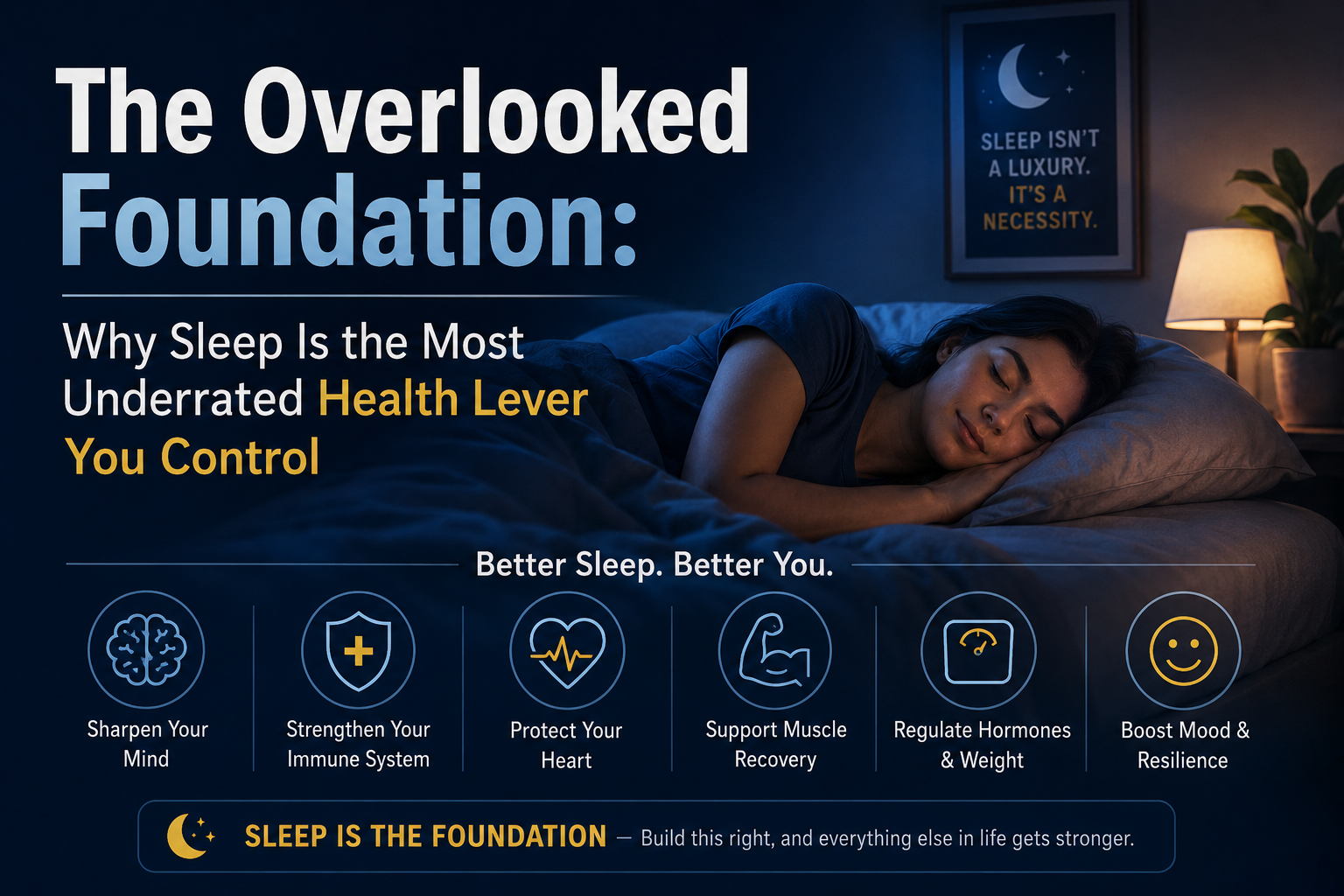 The Overlooked Foundation: Why Sleep Is the Most Underrated Health Lever You Control
