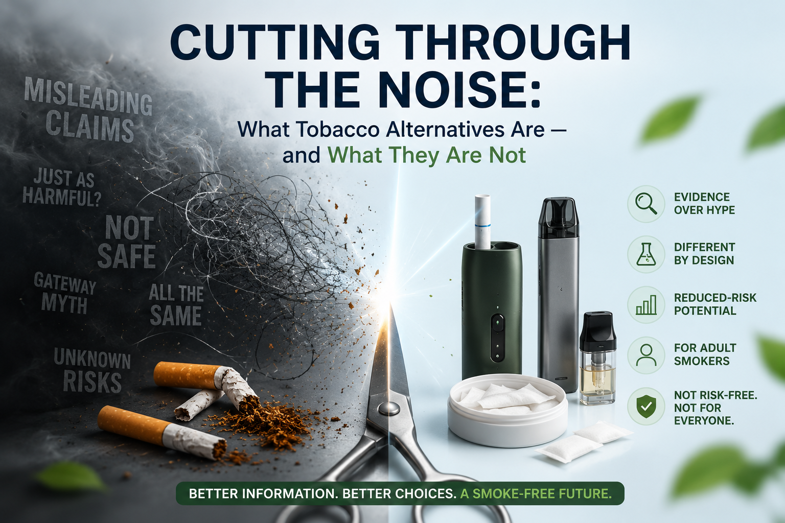 Cutting Through the Noise: What Tobacco Alternatives Are — and What They Are Not